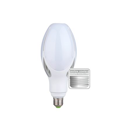 INTENSIVE LAMPA LED " RTĘCIOWA"  30W E27/ E40 MATOWA 840 NW 4000K 4900LM ED90