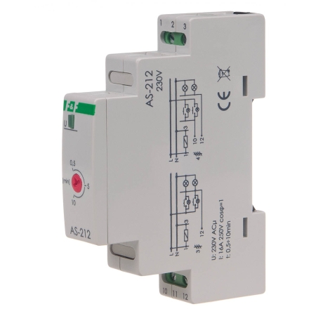AS-212 AUTOMAT SCHODOWY 16A 1M 0.5-10MIN 230V AC