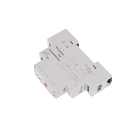 PO-415 PRZEKAŹNIK CZASOWY 10A 1P 1-15MIN 1M 230V AC OPÓŹNIONE ODPADANIE