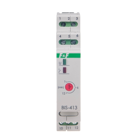 BIS-413 PRZEKAŹNIK IMPULSOWY BISTABILNY 16A 1M 1P 230V AC Z CZASÓWKĄ