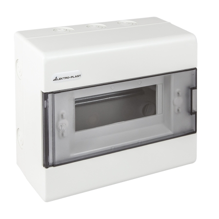 SRN- 8 ROZDZIELNIA PLASTIKOWA NT 8M 1X 8M N+PE 198X228X95 IP40 DRZWI DYMNE BIAŁY