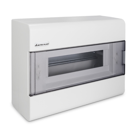 SRN-12 MAX ROZDZIELNIA PLASTIKOWA NT 12M 1X 12M N+PE 218V198X95 IP40 DRZWI DYMNE BIAŁY