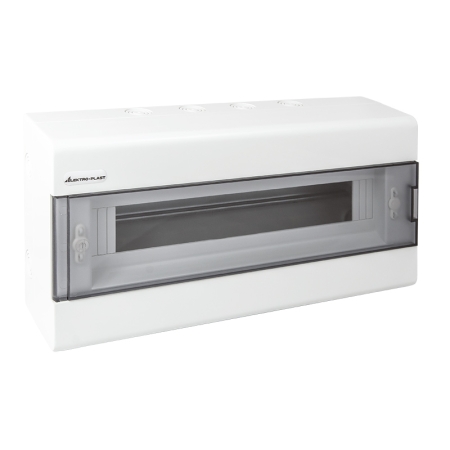 SRN-18 ROZDZIELNIA PLASTIKOWA NT 18M 1X 18M N+PE 198X402X95 IP40 DRZWI DYMNE BIAŁY