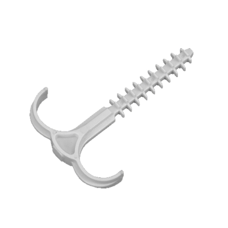 USMH 22 BIS/25 UCHWYT KABLOWY WBIJANY HAKOWY OKRĄGŁY PODWÓJNY BIAŁY