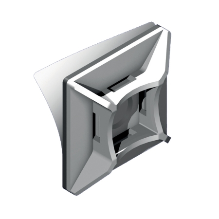 PMS-25-25/100 UCHWYT SAMOPRZYLEPNY DO OPASEK 25X25 BIAŁY