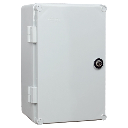 UNI-MINI OBUDOWA PLASTIKOWA NT 300X200X160 DRZWI PEŁNE Z PŁYTĄ PERFOROWANĄ IP65 SZARY