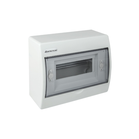 RN- 8 ROZDZIELNIA PLASTIKOWA NT 8M 1X 8M N+PE IP40 IK07 200X234X95 DRZWI DYMNE BIAŁY FALA