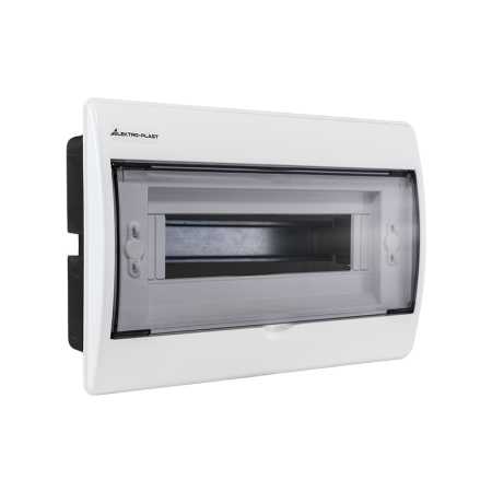 RP-12 ROZDZIELNIA PLASTIKOWA PT 12M 1X 12M N+PE IP40 IK07 205X311X74 DRZWI DYMNE BIAŁY FALA