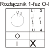ŁUK E12-53 0-1 ŁĄCZNIK KRZYWKOWY OB 12A IP44