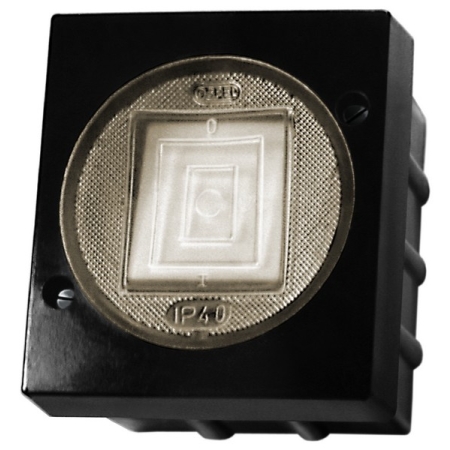 708 LAMBDA CZARNY ŁĄCZNIK NT 1-BIEGUNOWY IP40 ZACISKI ŚRUBOWE 6A 250V