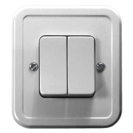 472/N PI BIAŁY ŁĄCZNIK NT SERYJNY SZCZĘKOWY ZACISKI ŚRUBOWE 6A 250V