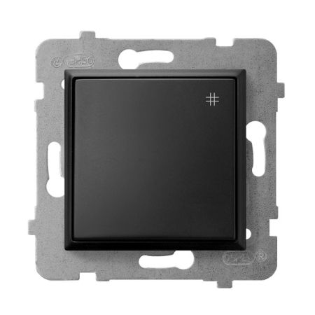 ARIA MODUŁ CZARNY MAT ŁĄCZNIK KRZYŻOWY ZACISKI SPRĘŻYNOWE 10AX 250V