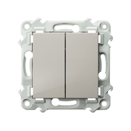 SZAFIR KASZMIROWY BEŻ ŁĄCZNIK DWUGRUPOWY ŚWIECZNIKOWY