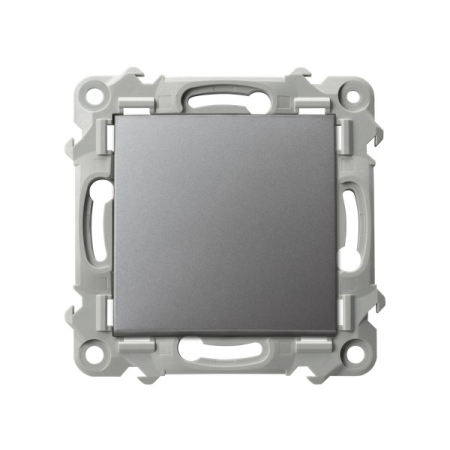 SZAFIR MODUŁ SZARY MAT ŁĄCZNIK 1-BIEGUNOWY ZACISKI SPRĘŻYNOWE 10AX 250V