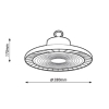 HB90-150 CZARNY OPRAWA HIGH-BAY LED 90W/120W/150W NW 4000K 14400/18600/22500LM IP65 120ST