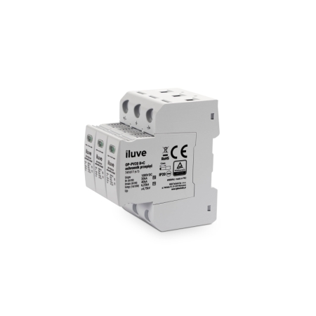 OP-PV20 OGRANICZNIK PRZEPIĘĆ PV T1+T2 B+C 3P 3M 20/40KA 4.75KV 1000V DC PV