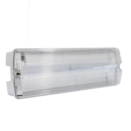 AH001 SZARY OPRAWA AWARYJNA 2-FUNKCYJNA ŚCIENNA LED 2.7W 100LM 230V 3H SA 180 AT IP65 1500MAH
