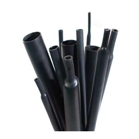 RTMK  65/19 RURA TERMOKURCZLIWA 1M POGRUBIONA Z KLEJEM CZARNY