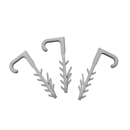 UKH 3/300 UCHWYT KABLOWY WBIJANY HAKOWY BIAŁY (YDYP 3X1.5, 3X2.5) BOX