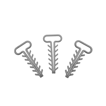 UKP 2/100 UCHWYT KABLOWY WBIJANY PŁASKI BIAŁY (YDYP 2X2.5, 3X1.0, 3X 1.5)