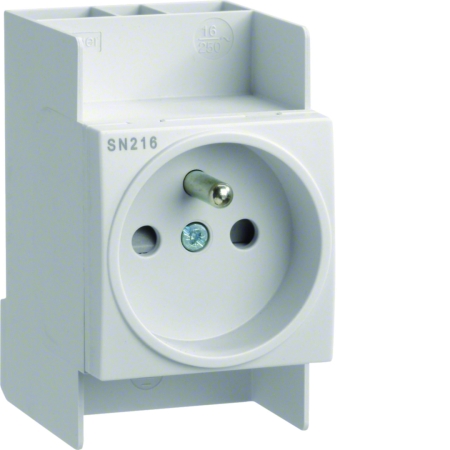 SN216 GNIAZDO 1X Z/U 2.5M 230V AC NA SZYNĘ TH35