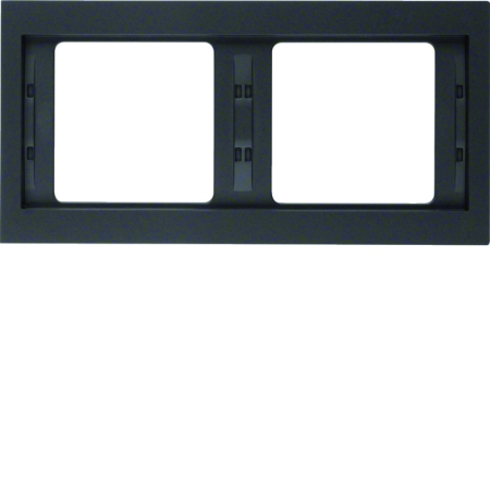 K.1 ANTRACYT MAT RAMKA 2X POZIOMA