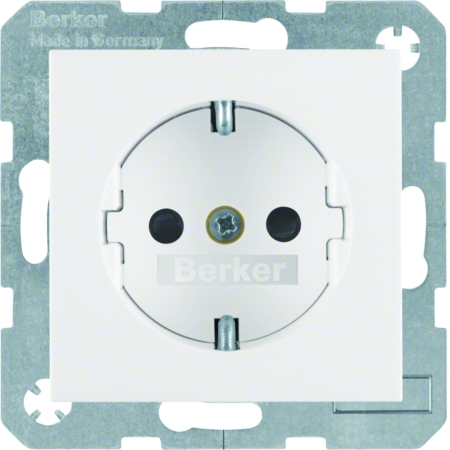 B.X MODUŁ BIAŁY GNIAZDO 1X Z/U SCHUKO Z PRZESŁONAMI ZACISKI ŚRUBOWE 16A 250V