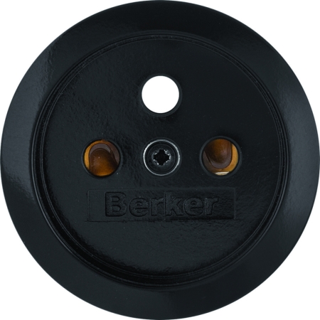 1930/GLAS MODUŁ CZARNY PŁYTKA DO GNIAZD 1X Z/U