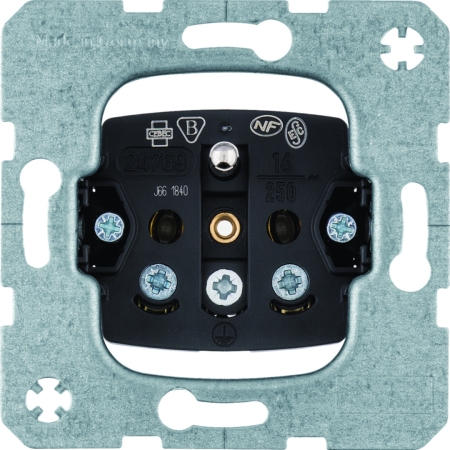 ONE PLATFORM MECHANIZM GNIAZDO 1X Z/U ZACISKI ŚRUBOWE 16A 250V /