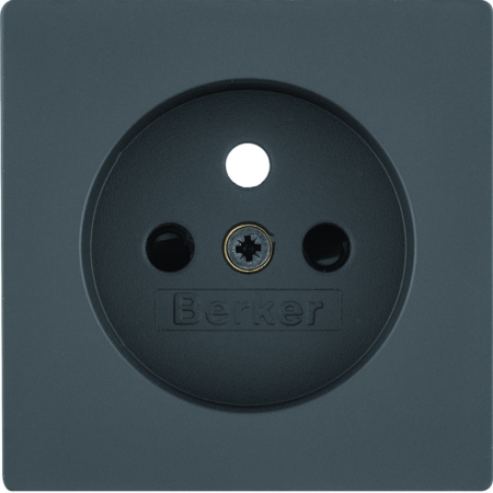 Q.X MODUŁ ANTRACYT PŁYTKA DO GNIAZD 1X Z/U Z PRZESŁONAMI ONE PLATFORM