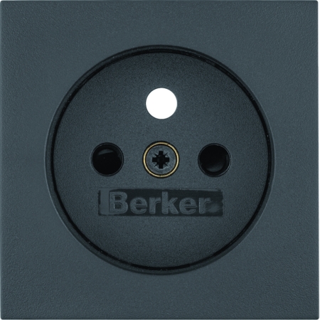 B.X MODUŁ ANTRACYT MAT PŁYTKA DO GNIAZD 1X Z/U Z PRZESŁONAMI ONE PLATFORM