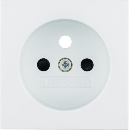 B.KWADRAT MODUŁ BIAŁY PŁYTKA DO GNIAZD 1X Z/U Z PRZESŁONAMI ONE PLATFORM