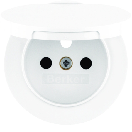 R.1/R.3 MODUŁ BIAŁY PŁYTKA DO GNIAZD 1X Z/U Z KLAPKĄ ONE PLATFORM