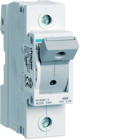 L71M ROZŁĄCZNIK BEZPIECZNIKOWY 63A 1P D02 1.5M 400V AC