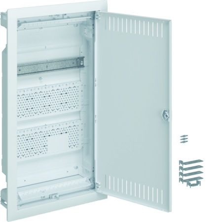 ROZDZIELNIA PLASTIKOWA PT MULTIMEDIALNA 2X PŁYTA 1X TH35 IP30 630.5X348X94.5 DRZWI WENT BIAŁY VOLTA