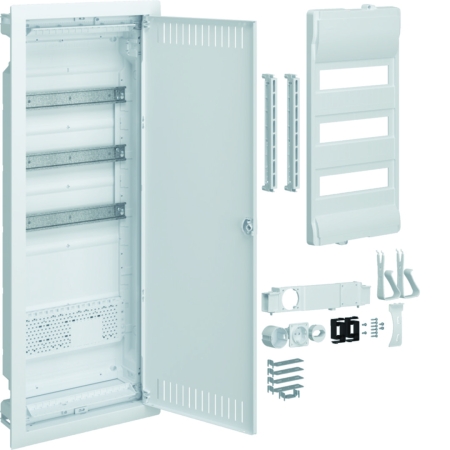 ROZDZIELNIA PLASTIKOWA PT HYBRYDOWA 36M 1X PŁYTA MON IP40 865X335X90 DRZWI PERFOROWANE VOLTA.HYBRID