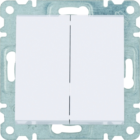 LUMINA SOUL/ INTENSE/ PASSION MODUŁ BIAŁY ŁĄCZNIK SERYJNY 2X ZACISKI SPRĘŻYNOWE 10AX 250V