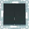LUMINA SOUL/ INTENSE/ PASSION MODUŁ CZARNY ŁĄCZNIK SERYJNY 2X ZACISKI SPRĘŻYNOWE 10AX 250V