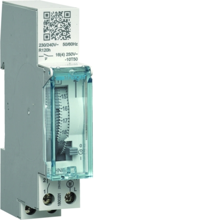 EHN011 ZEGAR STERUJĄCY ANALOGOWY DOBOWY 16A 1Z 230V AC Z REZERWĄ