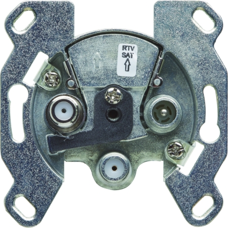 ONE PLATFORM MECHANIZM GNIAZDO RTV-2XSAT KOŃCOWE 3 WYJŚCIA ZACISKI ŚRUBOWE