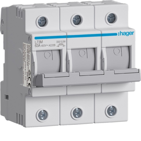 L73M ROZŁĄCZNIK BEZPIECZNIKOWY 63A 3P D02 4.5M 400V AC
