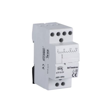 KTF-8-24 TRANSFORMATOR DZWONKOWY 2M 8VA 230V / 8/12/24V AC