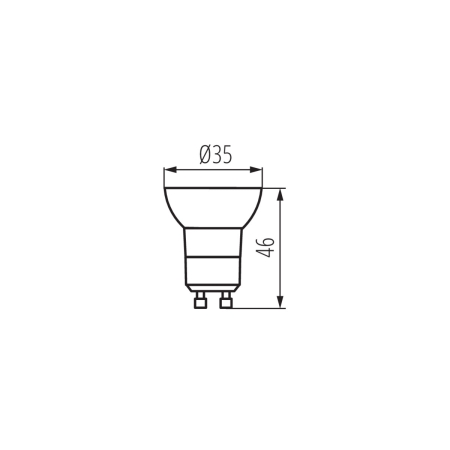 REMI LED ŻARÓWKA LED SPOT 2.2/19W GU10 230V MATOWA 830 WW 3000K 180LM 120ST MR11