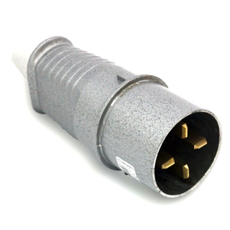 WTYCZKA SIŁOWA PRZENOŚNA METALOWA 32/4 IP44 500V PŁASKIE STYKI