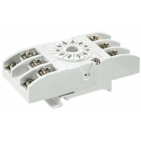 GZU11 GNIAZDO 10A 250V AC DO R15 3P ZACISKI ŚRUBOWE NA SZYNĘ