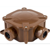 11P A.0035BR PUSZKA INSTALACYJNA NT 75X75X33 IP67 4 DŁAWIKI BRĄZOWA