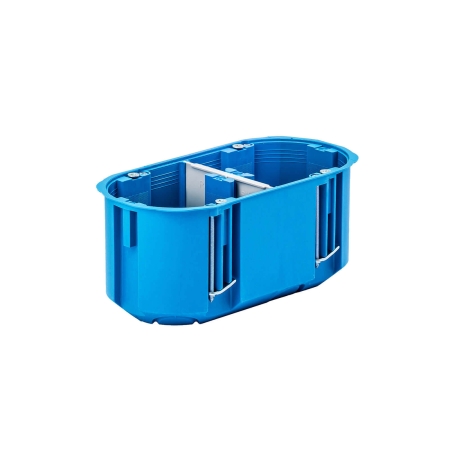 P 2X60D PUSZKA INSTALACYJNA PT 2X FI60 63MM GIPS GŁĘBOKA NIEBIESKI MULTIBOX 2