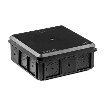 NSW90X90 PUSZKA INSTALACYJNA NAŚCIENNA 90X90 CZARNY