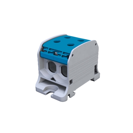 STB  50-2 ZŁĄCZKA SZYNOWA GWINTOWA 2X 6-50MM2 / 4-35MM2 AL/CU 87320 SIMBLOCK NIEBIESKI