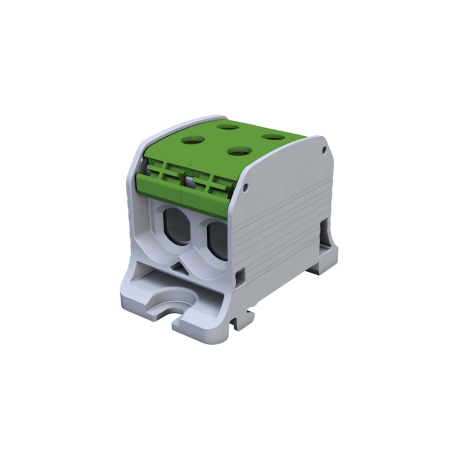 STB  50-2 ZŁĄCZKA SZYNOWA GWINTOWA 2X 6-50MM2 / 4-35MM2 AL/CU 87320 SIMBLOCK ZIELONY